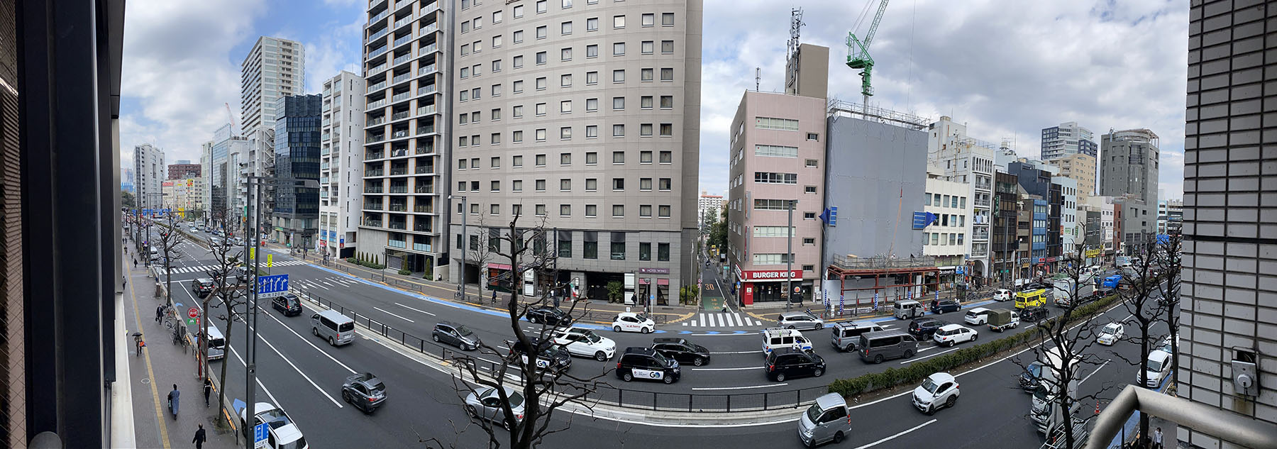 四谷三丁目からのパノラマ